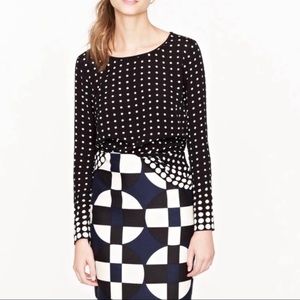 J CREW OPTIC-DOT TOP